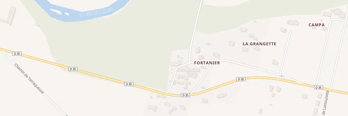Plan du 28 Ham de Fortanier à Calmont