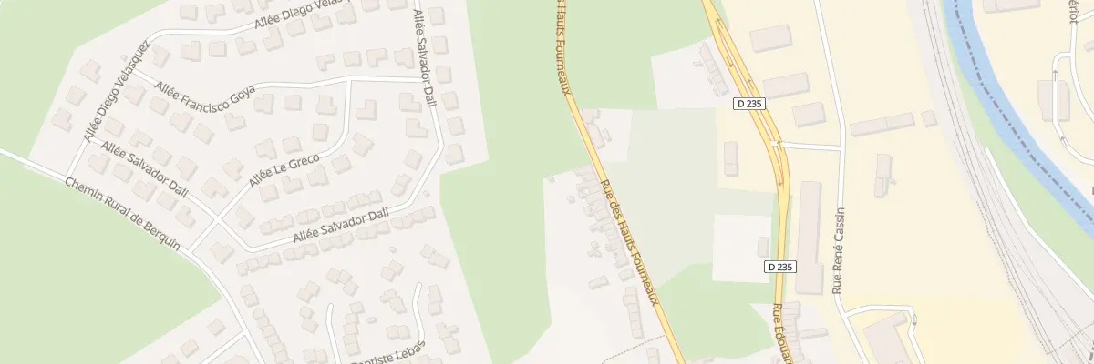 Plan du 244 Rue des Hauts Fourneaux à Outreau