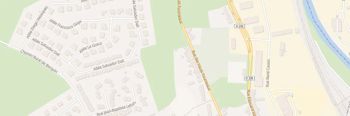 Plan du 250 Rue des Hauts Fourneaux à Outreau