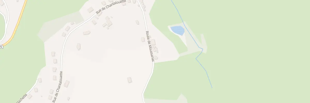 Plan du 25 Rte des Palombières à Châteauneuf-la-Forêt