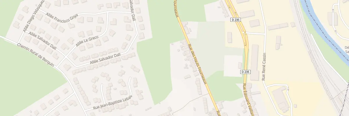 Plan du 256 Rue des Hauts Fourneaux à Outreau