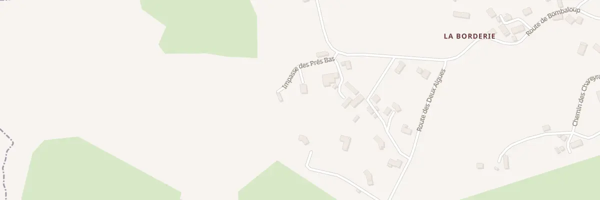 Plan du 5325 La Borderie à Chanteix