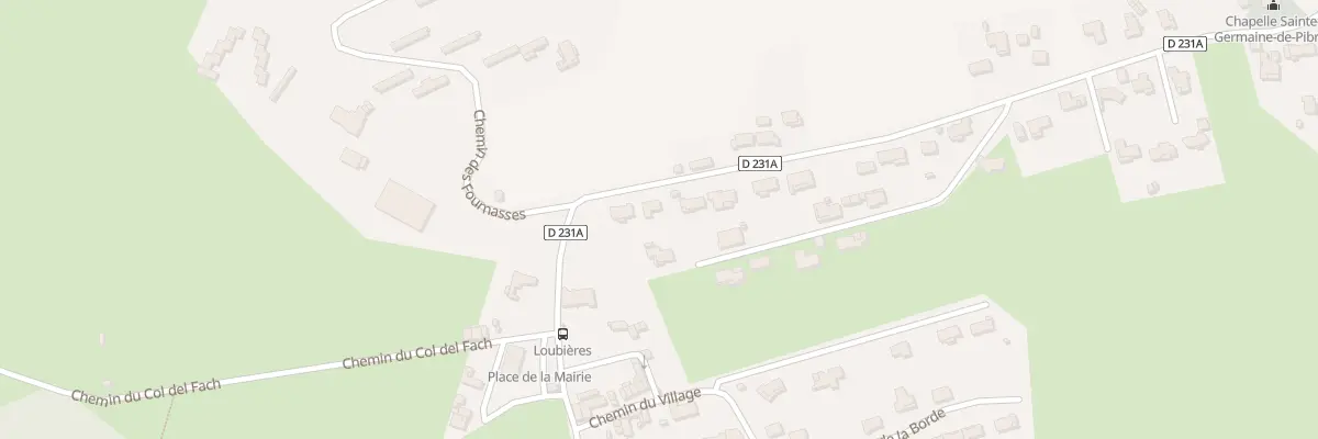 Plan du 4 Che de la Prado à Loubières