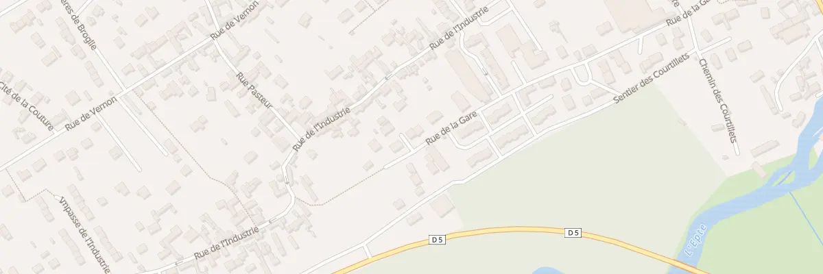 Plan du 14 Sen des Courtillets à Gasny