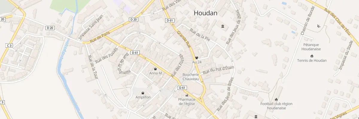 Plan du 38 Rue des Fossés à Houdan
