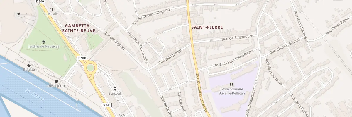 Plan du 20 Rue Jean Jarrett à Boulogne-sur-Mer