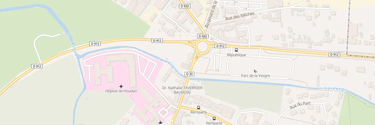Plan du 22 Rue de Paris à Houdan