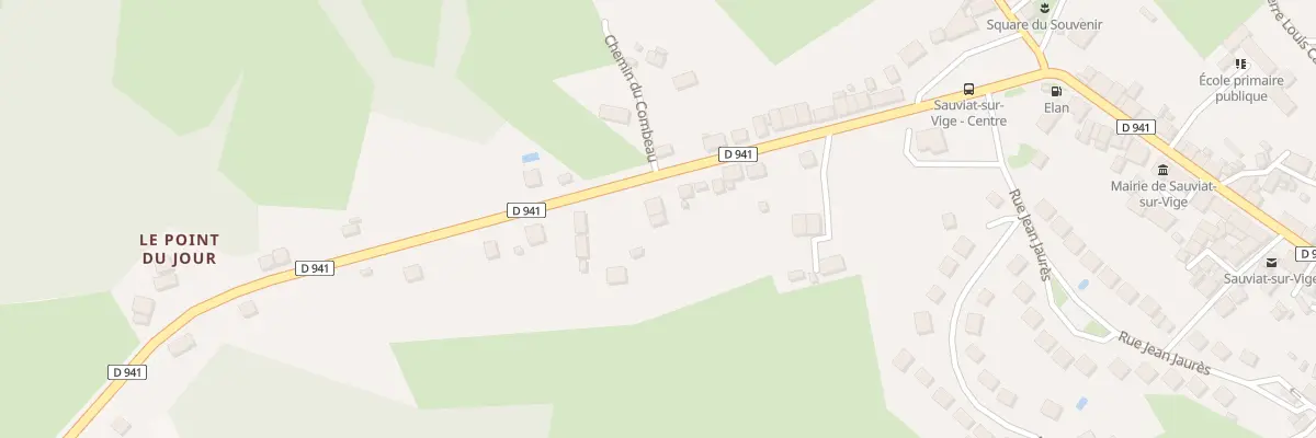 Plan du 5242 Rue Emile Dourdet à Sauviat-sur-Vige