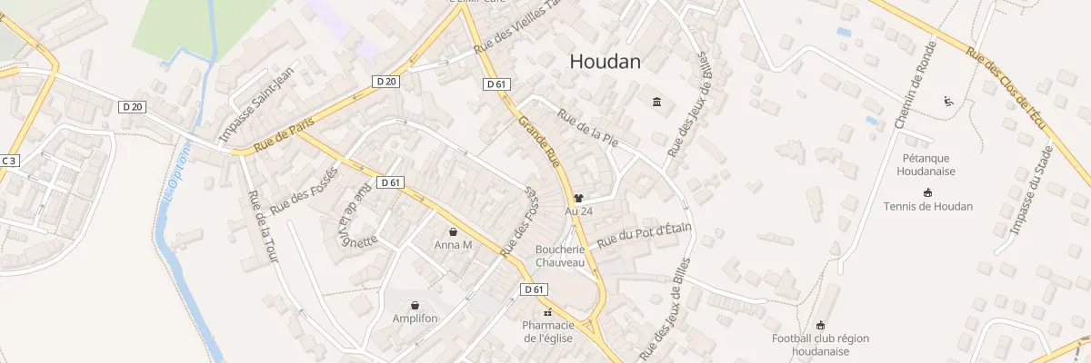 Plan du 37 Rue des Fossés à Houdan