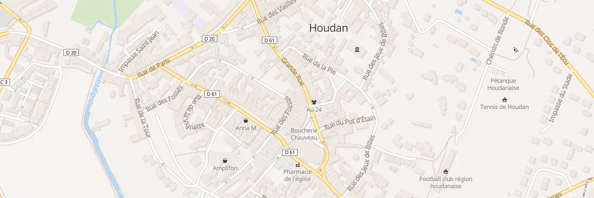 Plan du 41 Rue des Fossés à Houdan