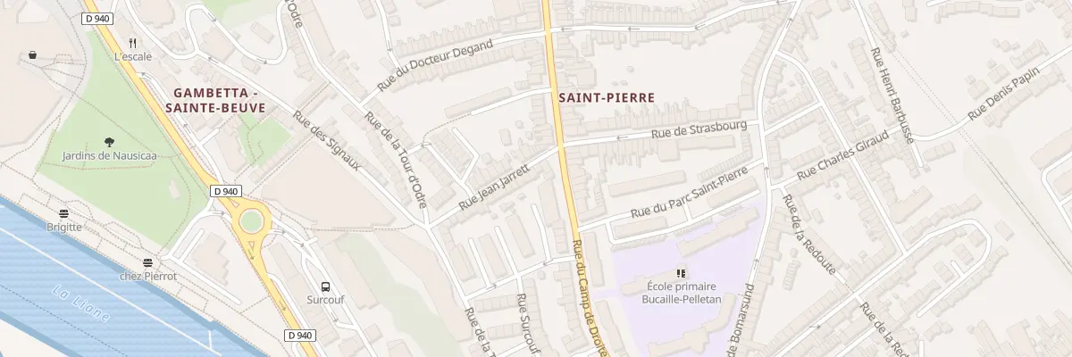 Plan du 28 Rue Jean Jarrett à Boulogne-sur-Mer