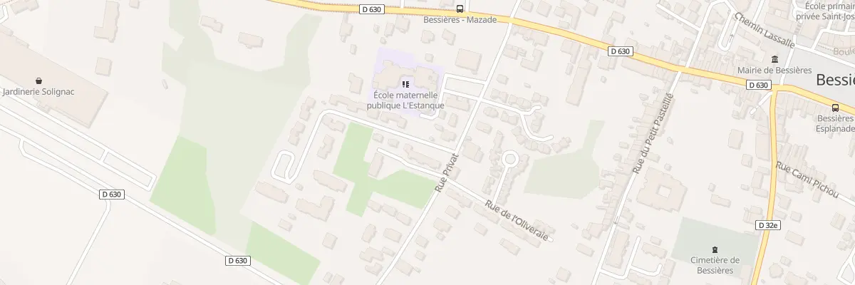 Plan du 162 Rue Privat à Bessières
