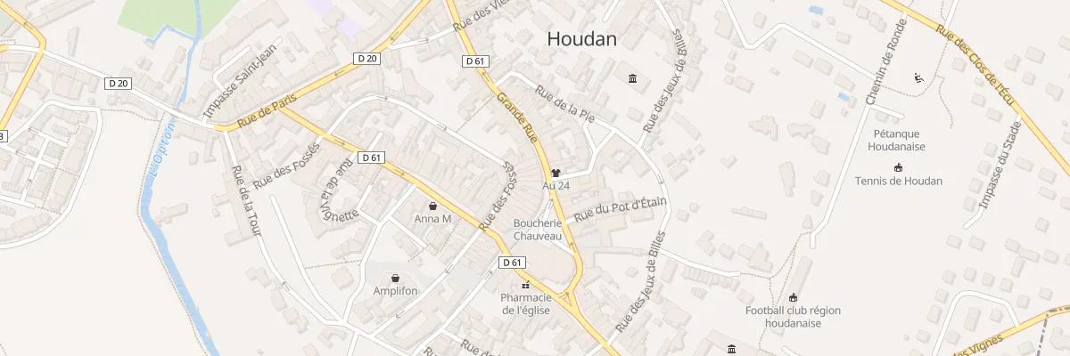 Plan du 45 Rue des Fossés à Houdan