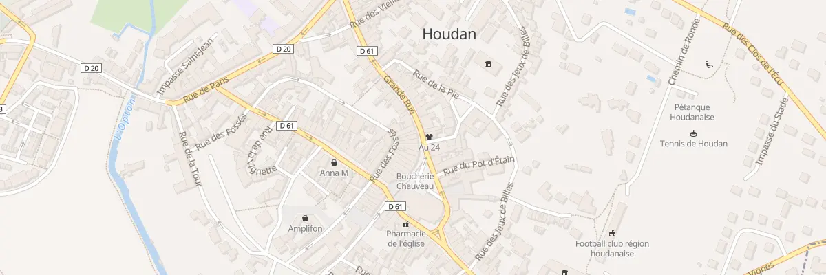 Plan du 43 Rue des Fossés à Houdan