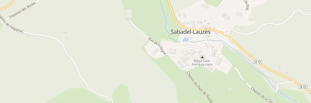 Plan du 5083 Bourg de Sabadel à Sabadel-Lauzès