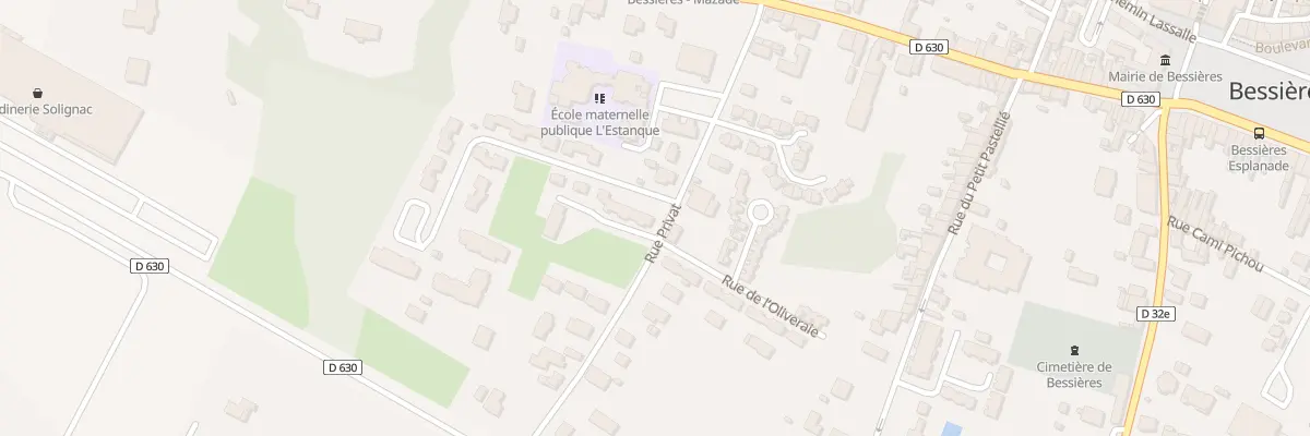 Plan du 200 Rue Privat à Bessières