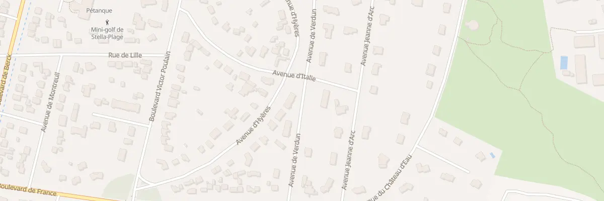 Plan du 244 Av d’Hyères à Cucq