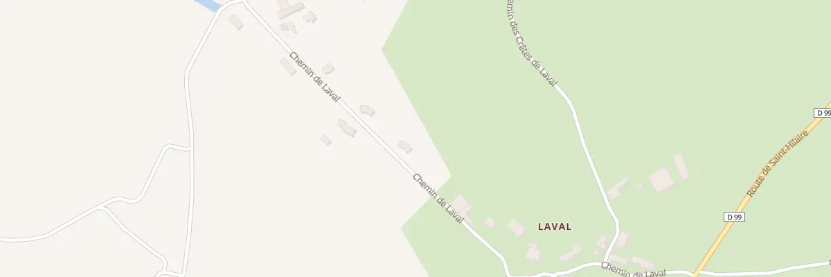 Plan du 465 Che de Laval à Lalbenque