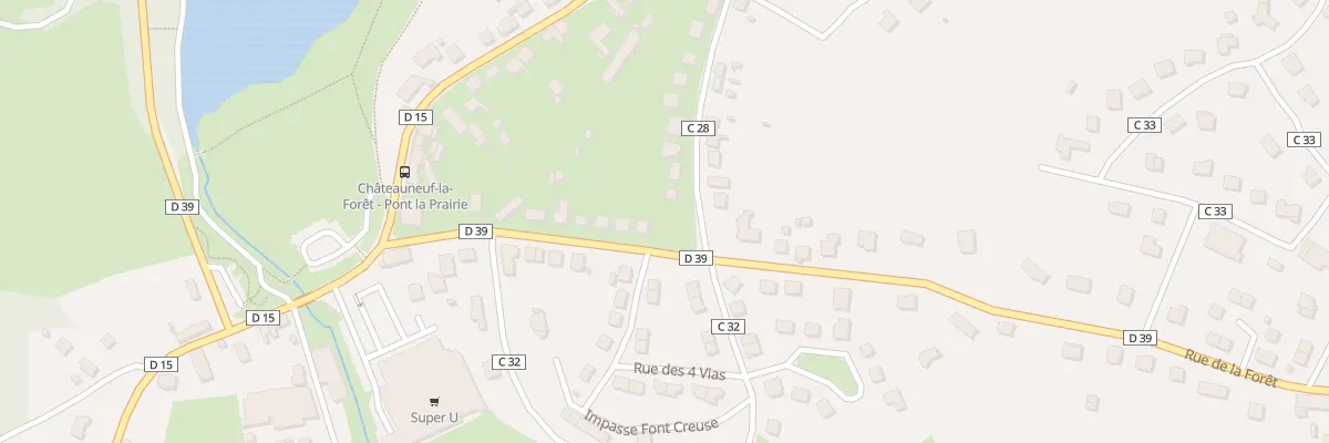 Plan du 21 Rte de La Forêt à Châteauneuf-la-Forêt