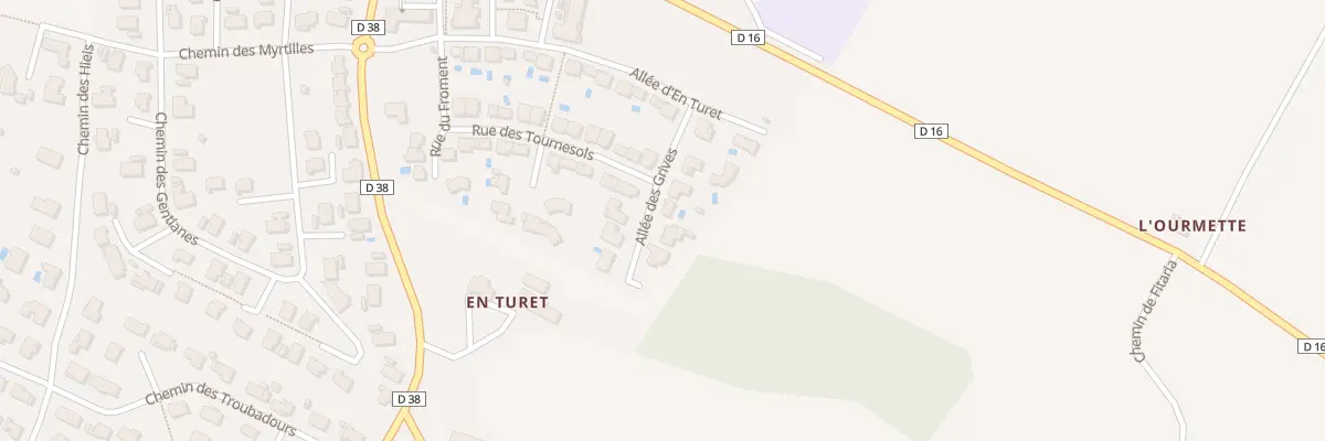 Plan du 11 All des Grives à Ayguesvives