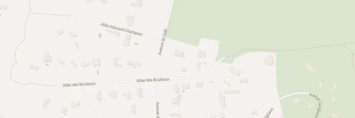 Plan du 181 All des Bouleaux au Touquet-Paris-Plage