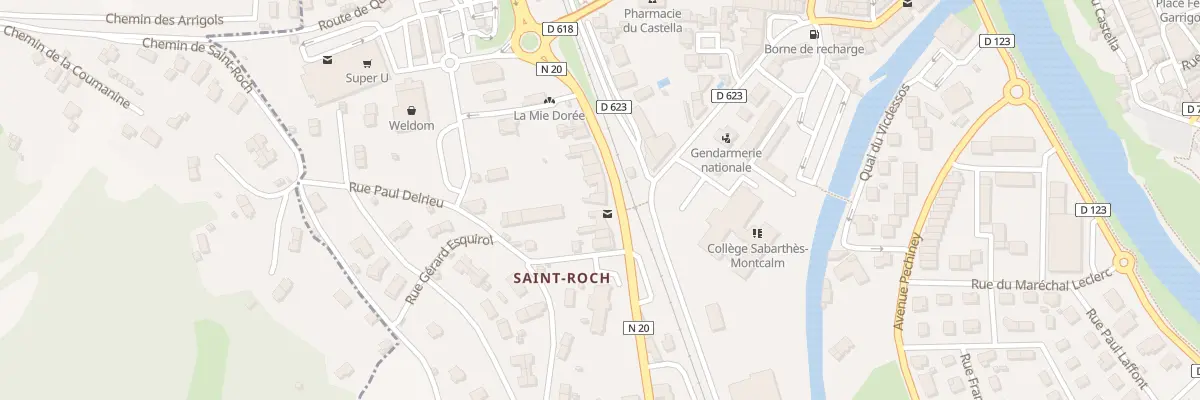 Plan du 30 Av Saint Roch à Tarascon-sur-Ariège