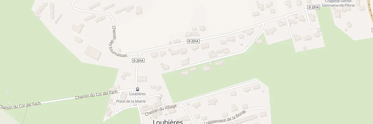 Plan du 5 Lot de la Plaine à Loubières