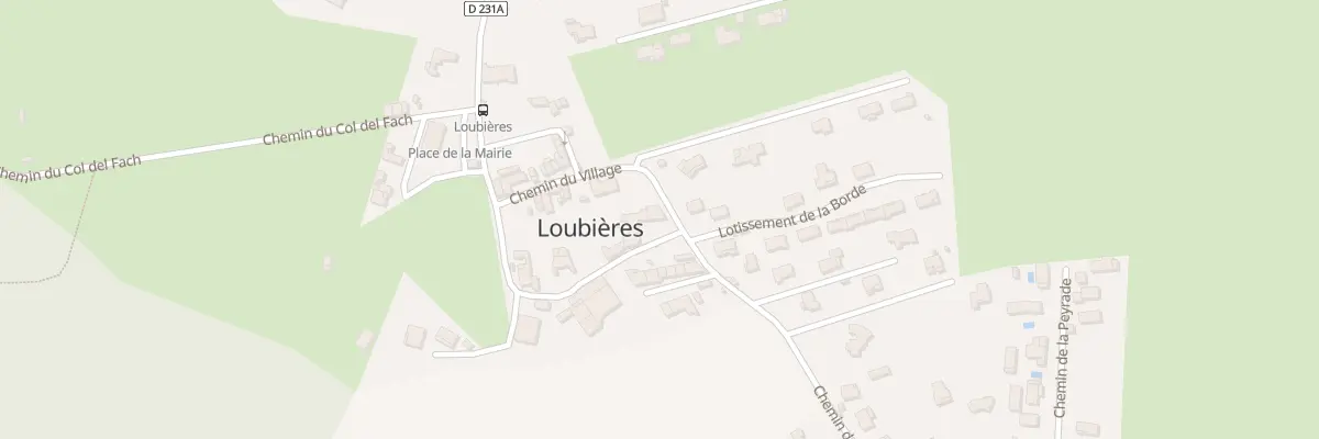Plan du 1 Che de la Borde à Loubières