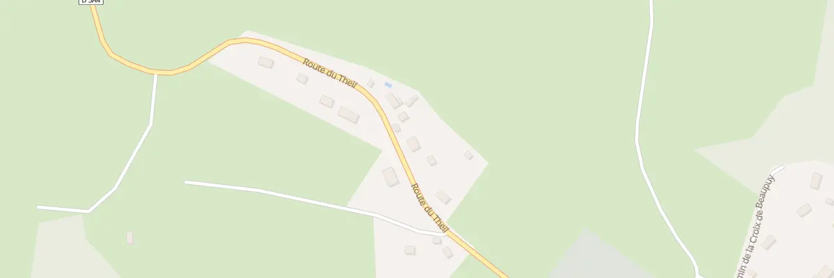 Plan du 12 Rte du Theil à Sauviat-sur-Vige
