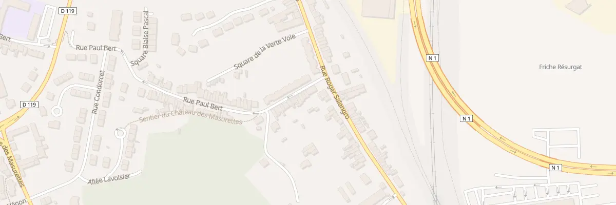 Plan du 11 Rue Paul Bert à Outreau