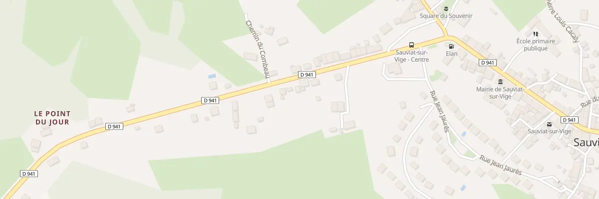 Plan du 36 Rue Emile Dourdet à Sauviat-sur-Vige
