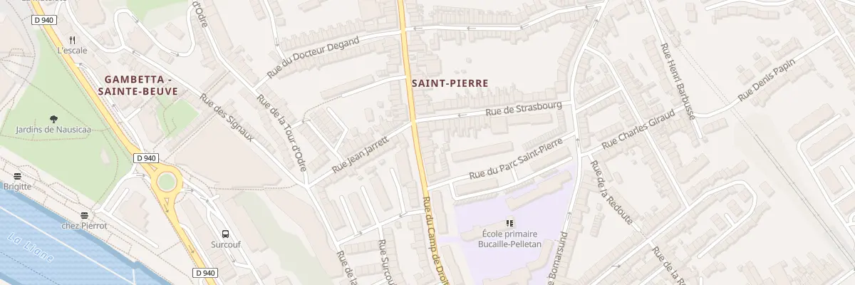 Plan du 80 Rue du Camp de Droite à Boulogne-sur-Mer