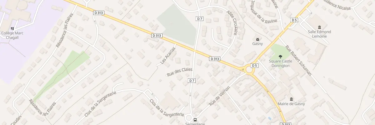 Plan du 5 Rte d’Ecos à Gasny