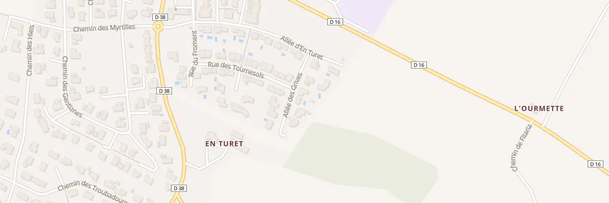 Plan du 9 All des Grives à Ayguesvives