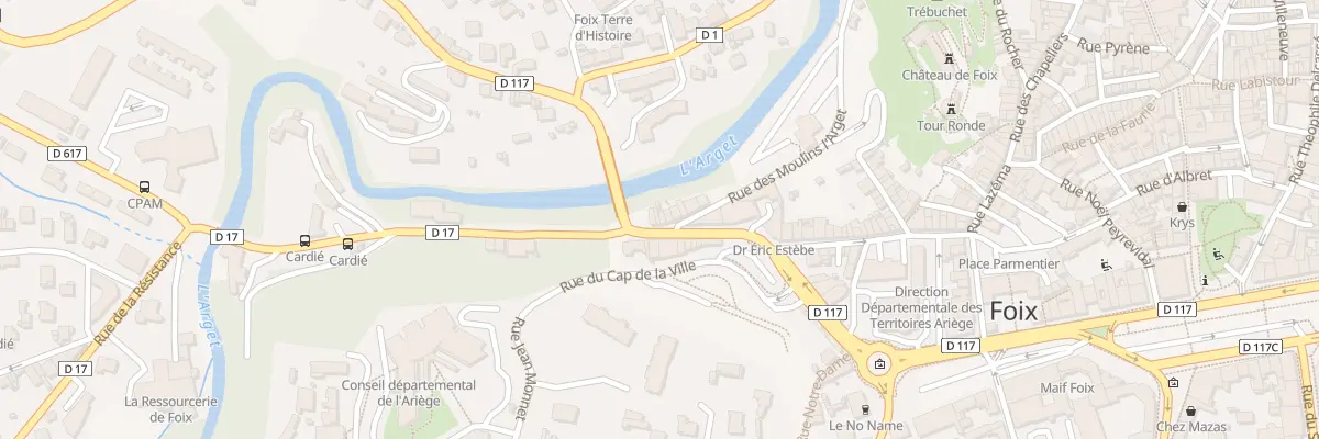 Plan du 21 Av de Lérida à Foix