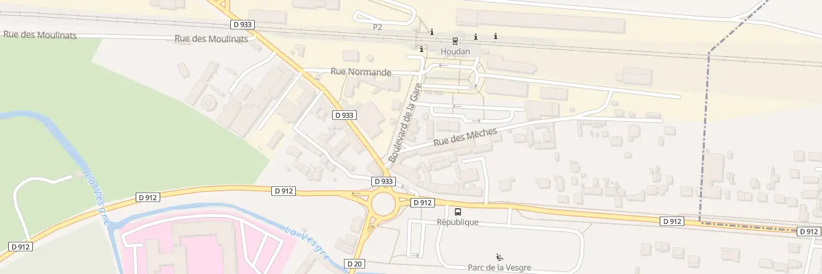Plan du 2 Bd de la Gare à Houdan