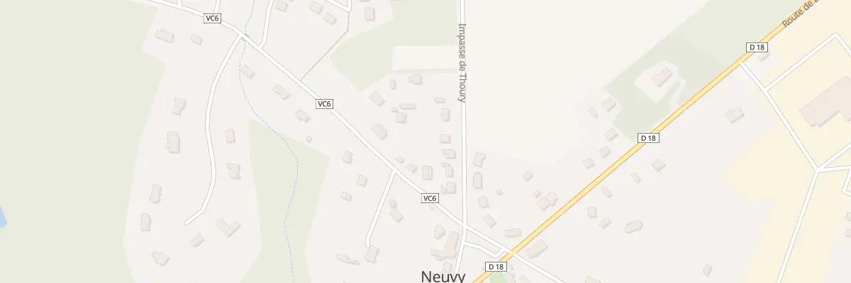 Plan du 13 Rte de Thoury à Neuvy
