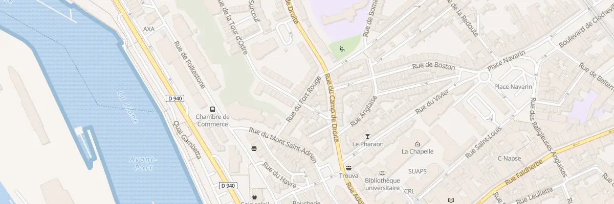 Plan du 14 Rue du Fort Rouge à Boulogne-sur-Mer