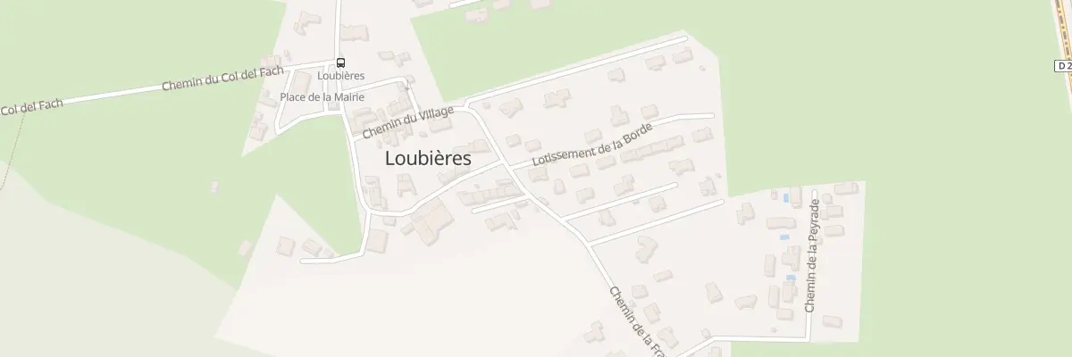 Plan du 1 Che de la Frau à Loubières