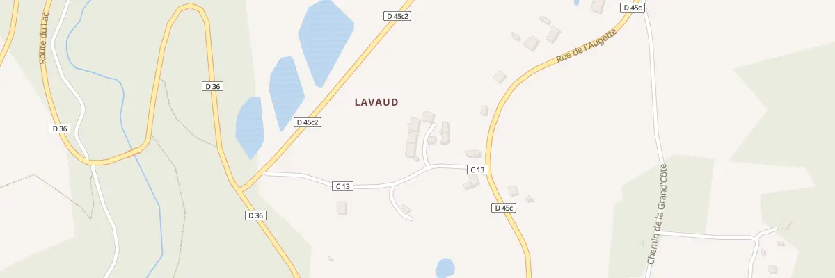 Plan du 3 Laveau à Éguzon-Chantôme