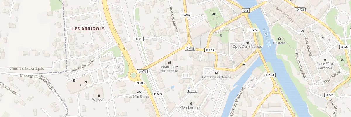 Plan du 7 Av Paul Joucla à Tarascon-sur-Ariège