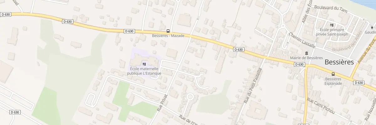 Plan du 71 Rue Privat à Bessières