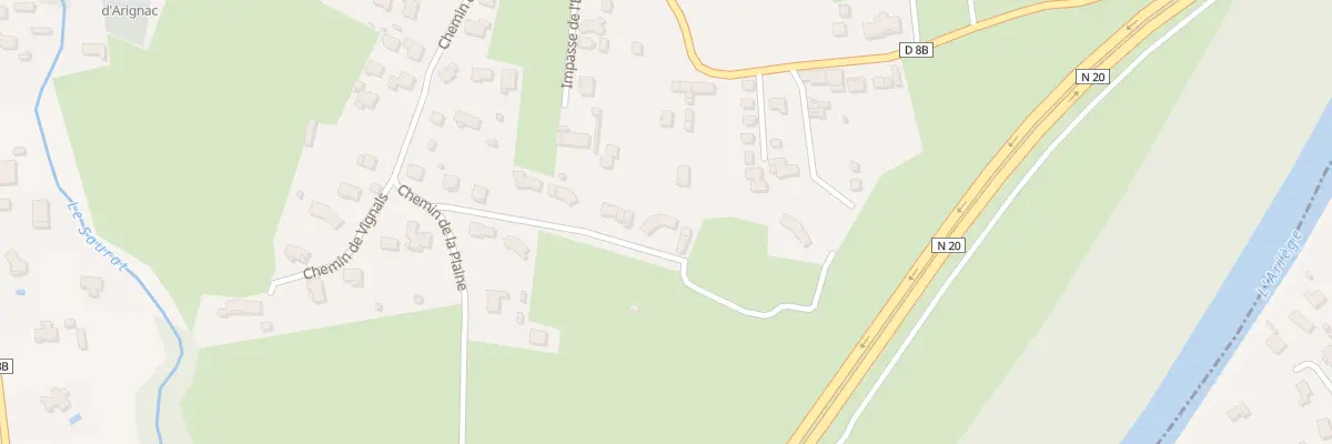 Plan du 22 Che du Pont du Fil à Arignac