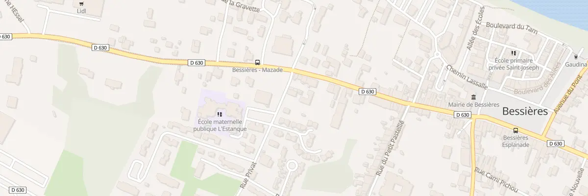 Plan du 37 Rue Privat à Bessières