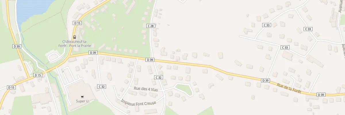 Plan du 27 Rte de La Forêt à Châteauneuf-la-Forêt