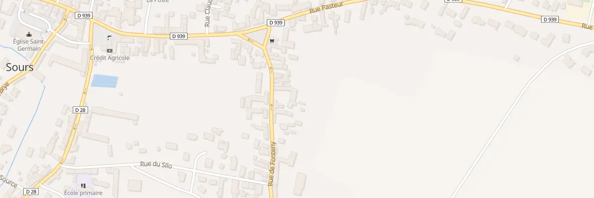 Plan du 9 Rue de Fonteny à Sours