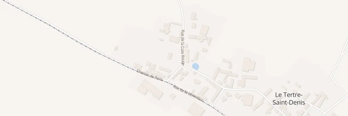 Plan du 6 Rue de la Côte Rouge au Tertre-Saint-Denis