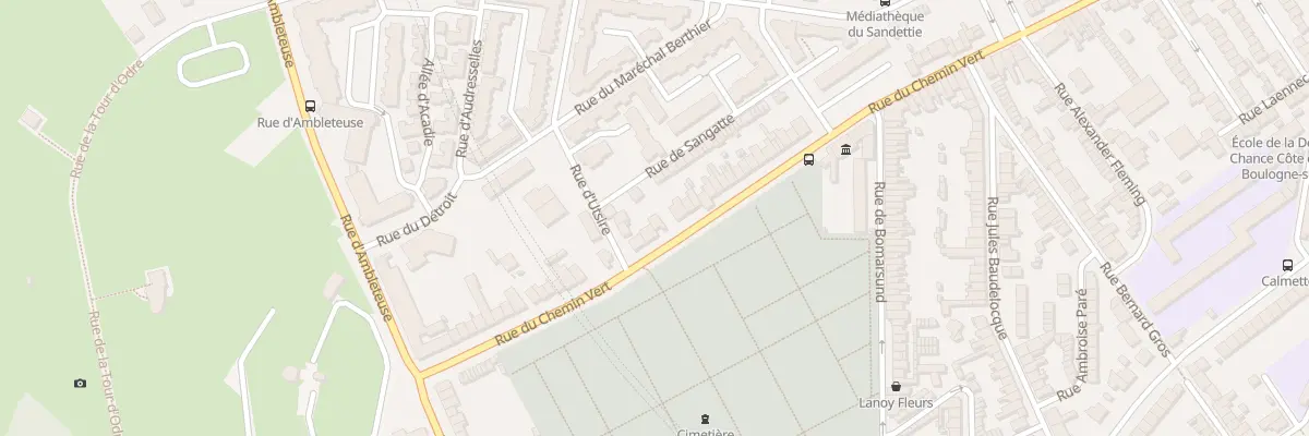 Plan du 57 Rue du Chemin Vert à Boulogne-sur-Mer