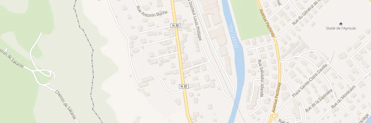 Plan du 24 Av de Sabart à Tarascon-sur-Ariège
