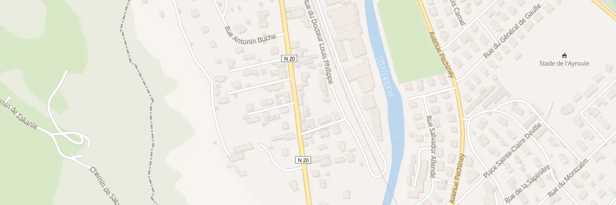 Plan du 20 Av de Sabart à Tarascon-sur-Ariège